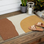Minimalist Painting - Gold Brown Outdoor Rug Gallery Image 2