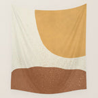 Minimalist Painting - Gold Brown Wall Tapestry Gallery Image 4