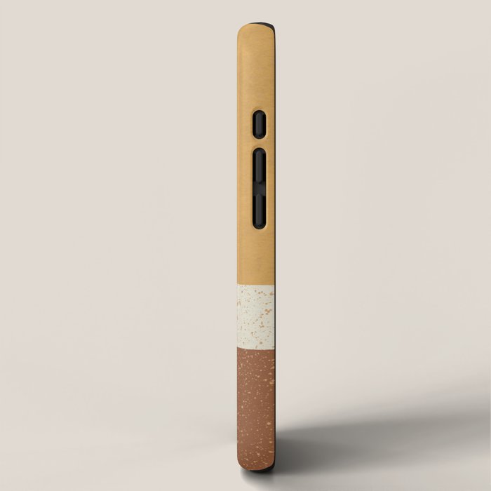 Minimalist Painting - Gold Brown iPhone Case Gallery Image 2