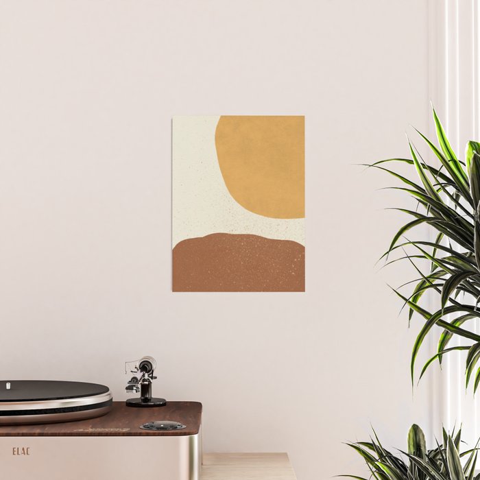 Minimalist Painting - Gold Brown Poster Gallery Image 2