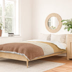 Minimalist Painting - Gold Brown Duvet Cover Gallery Image 2