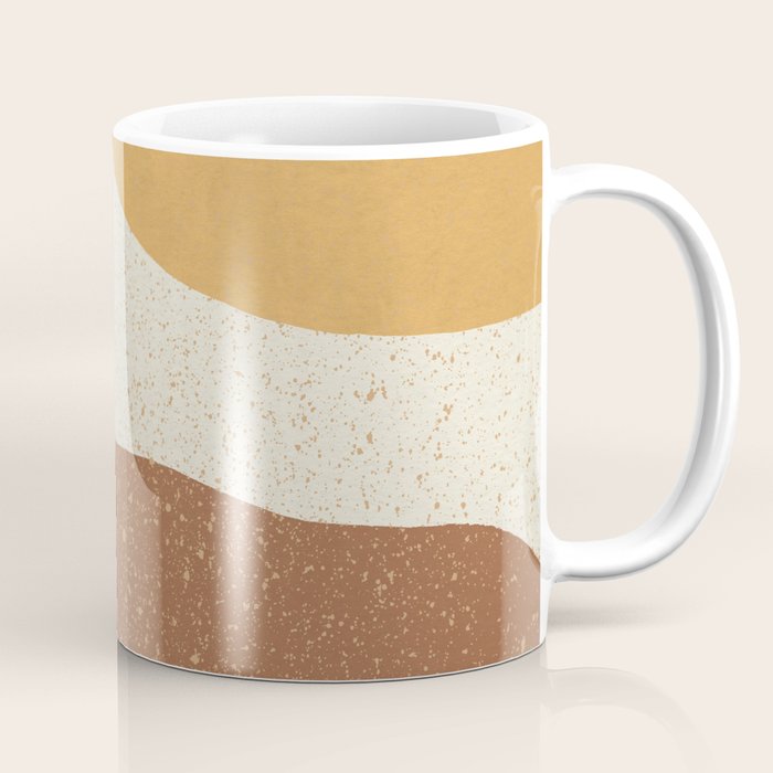 Minimalist Painting - Gold Brown Coffee Mug Gallery Image 1