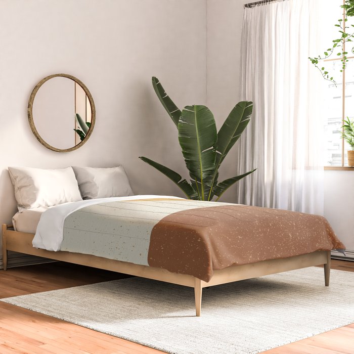 Minimalist Painting - Gold Brown Comforter Gallery Image 2