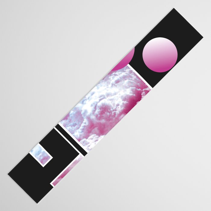 Vaporwave sky / Shapes / 80s / 90s / aesthetic Table Runner Gallery Image 3