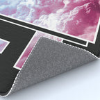 Vaporwave sky / Shapes / 80s / 90s / aesthetic Rug Gallery Image 4