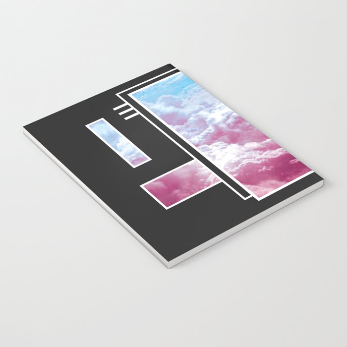 Vaporwave sky / Shapes / 80s / 90s / aesthetic Notebook Gallery Image 3