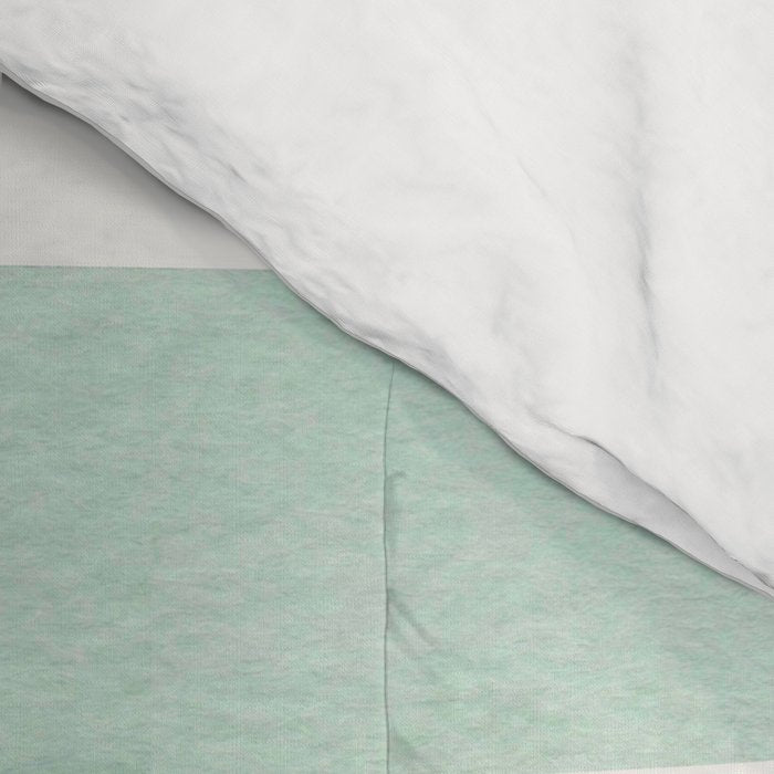 Deep Green Pattern Mid-century Modern Simple Geometric Pattern Watercolor Minimalist Art Squares Comforter Gallery Image 4