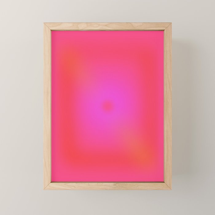 Kind Energy Aura | Trendy Gradient Mini Art Print Gallery Image 1
