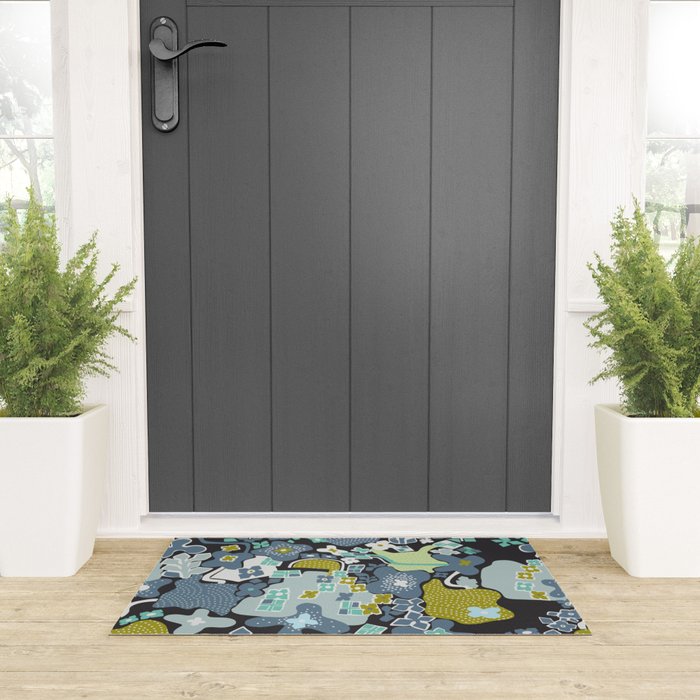 City life botanical park moonless night Welcome Mat Gallery Image 3