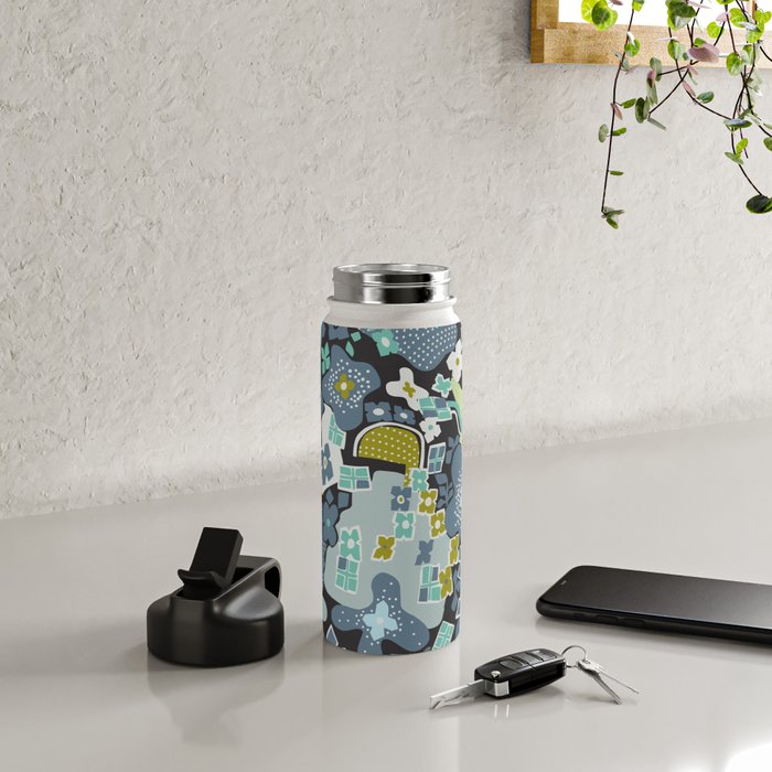 City life botanical park moonless night Water Bottle Gallery Image 4