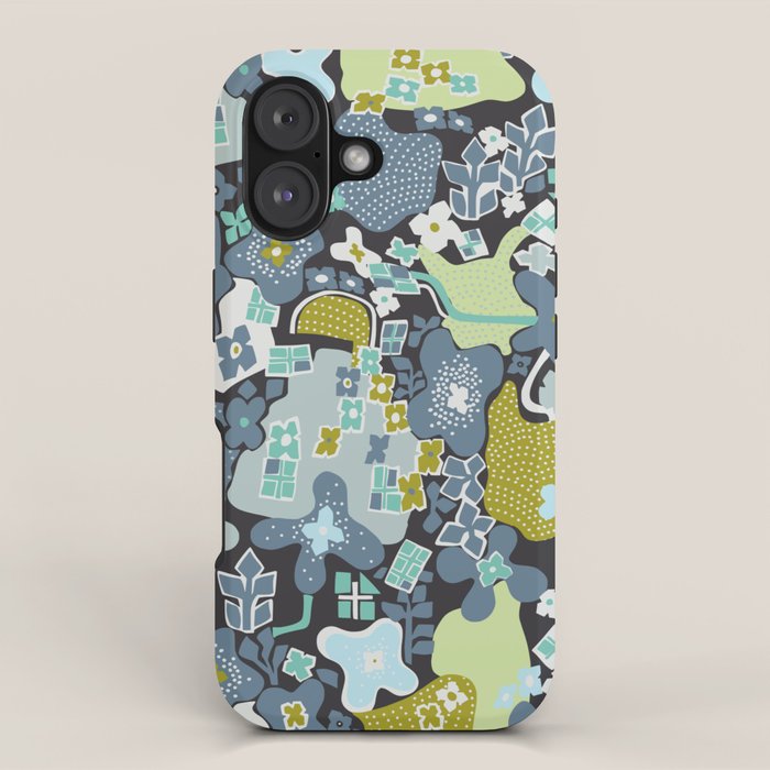 City life botanical park moonless night iPhone Case Gallery Image 1
