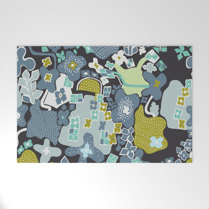 City life botanical park moonless night Welcome Mat Gallery Image 1