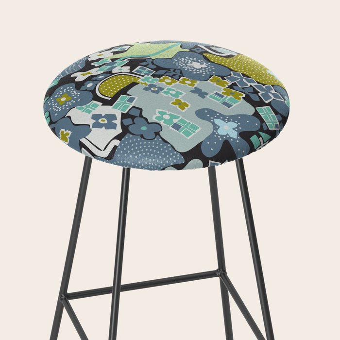 City life botanical park moonless night Stool Gallery Image 2