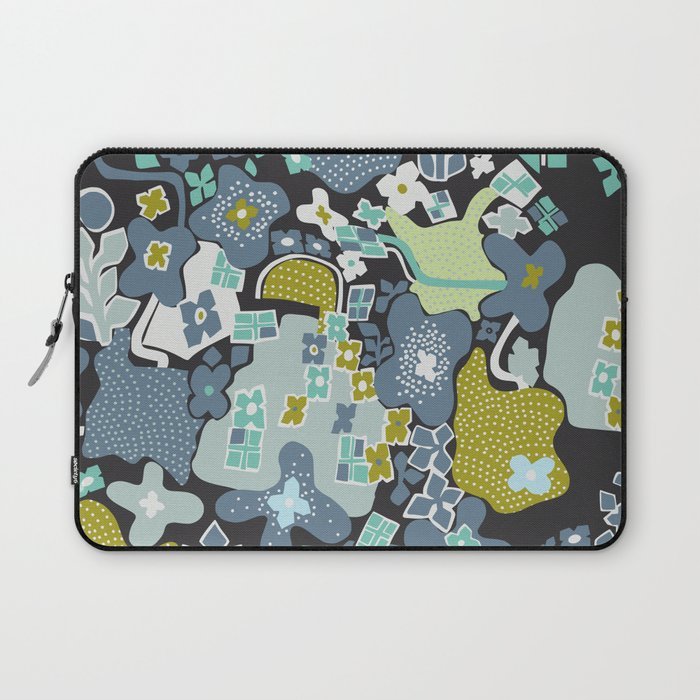 City life botanical park moonless night Laptop Sleeve Gallery Image 1
