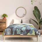 City life botanical park moonless night Comforter Gallery Image 3