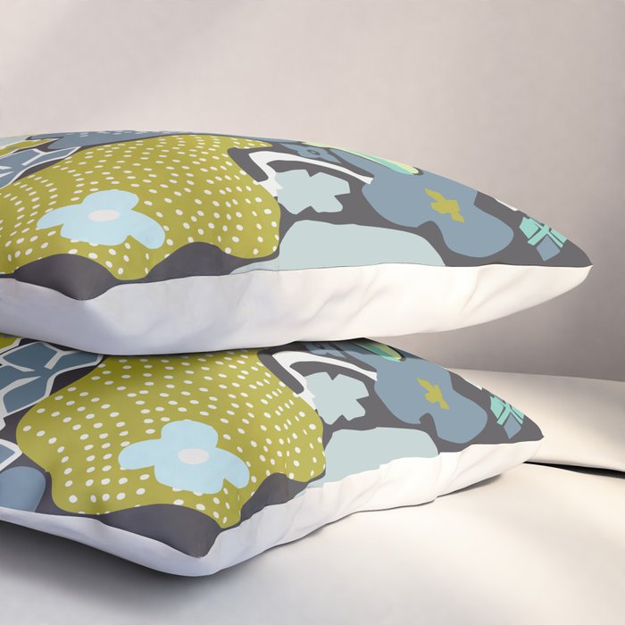City life botanical park moonless night Pillow Sham Gallery Image 3