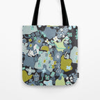 City life botanical park moonless night Tote Bag Gallery Image 1