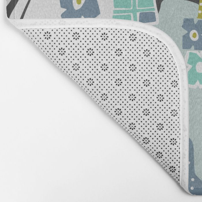 City life botanical park moonless night Bath Mat Gallery Image 2