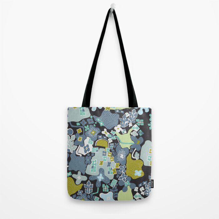 City life botanical park moonless night Tote Bag Gallery Image 2