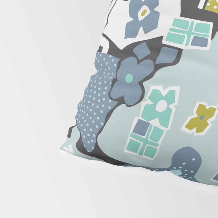 City life botanical park moonless night Pillow Sham Gallery Image 4