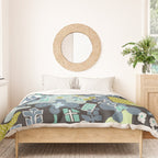 City life botanical park moonless night Duvet Cover Gallery Image 3