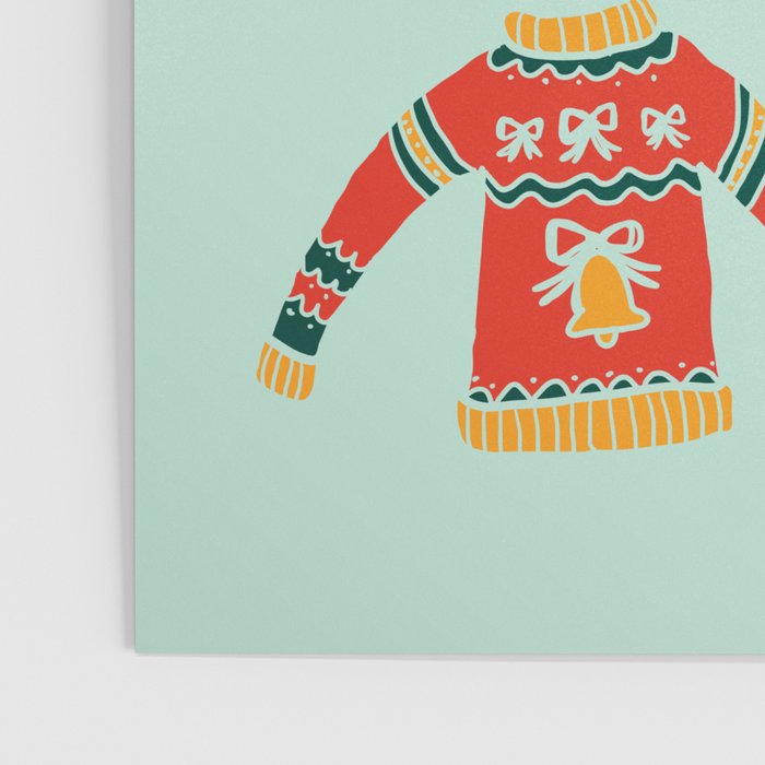 Vintage Ugly Christmas Sweaters: Mint Green Edition Poster Gallery Image 3