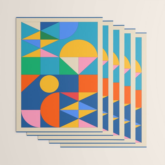 Geometric Shapes 241 Wrapping Paper Gallery Image 3