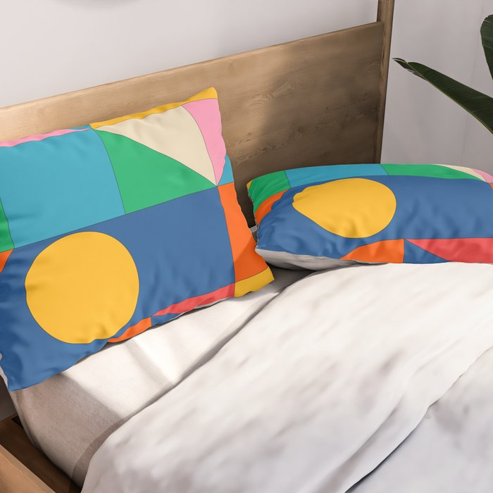 Geometric Shapes 241 Pillow Sham Gallery Image 2