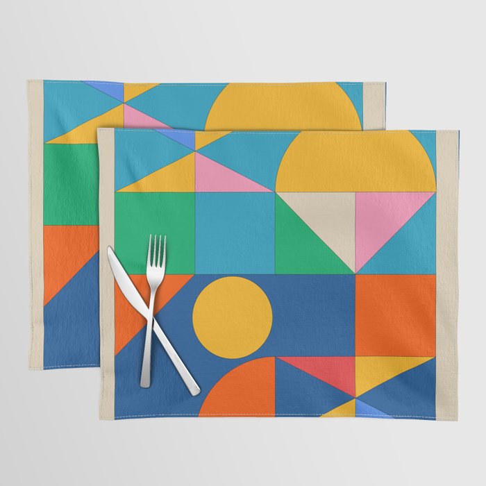 Geometric Shapes 241 Placemat Gallery Image 1