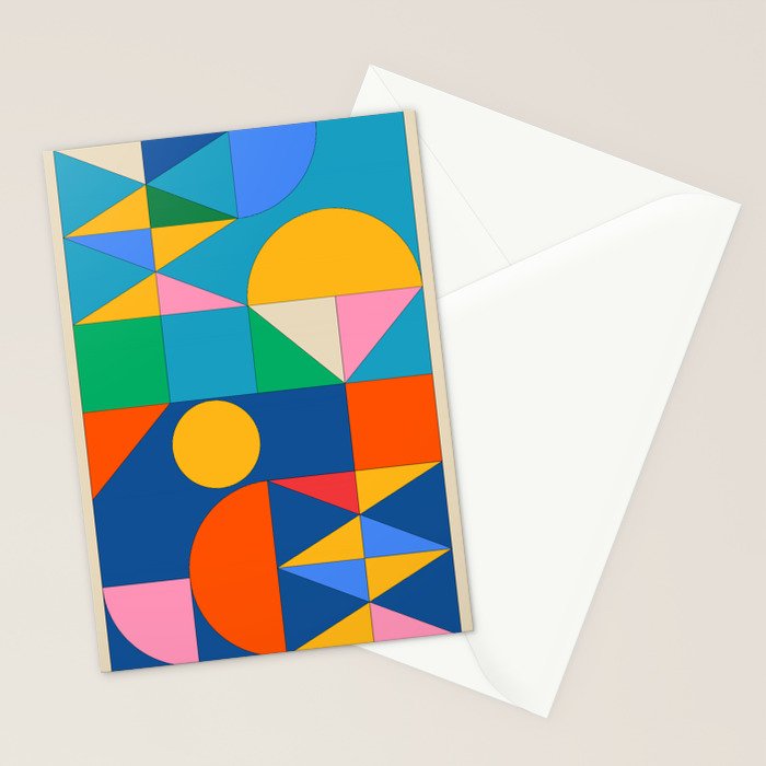 Geometric Shapes 241 Stationery Card Gallery Image 2