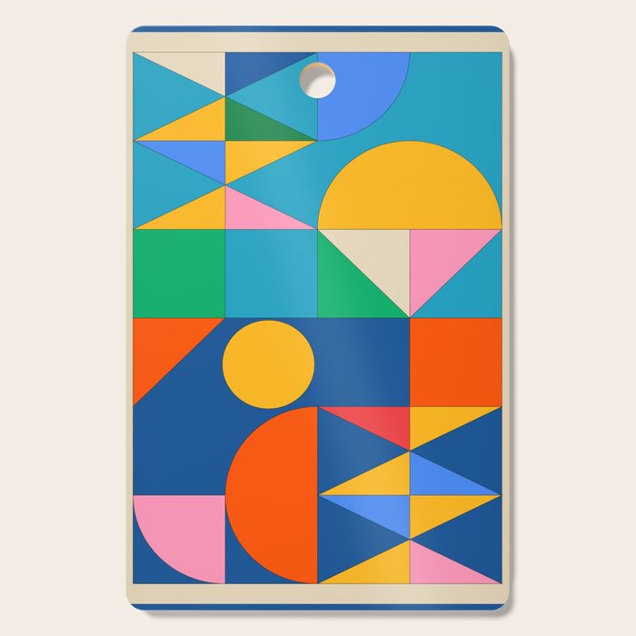 Geometric Shapes 241 Cutting Board Gallery Image 1