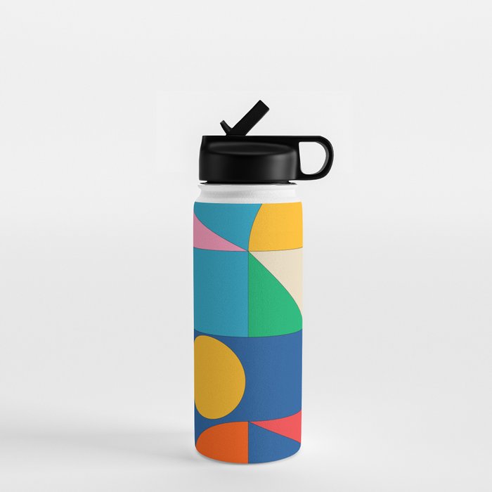 Geometric Shapes 241 Water Bottle Gallery Image 1