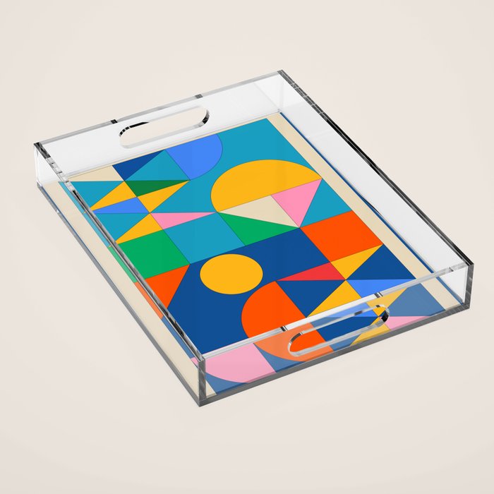 Geometric Shapes 241 Acrylic Tray Gallery Image 1