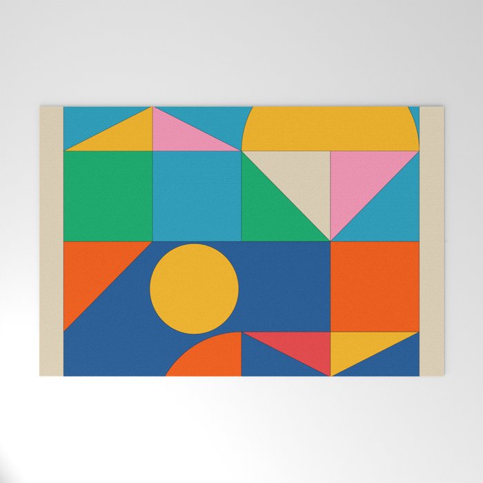 Geometric Shapes 241 Welcome Mat Gallery Image 1