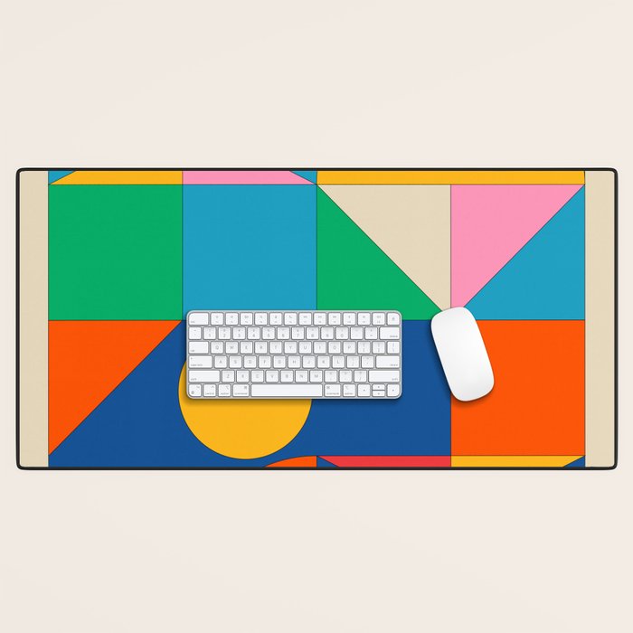 Geometric Shapes 241 Desk Mat Gallery Image 1