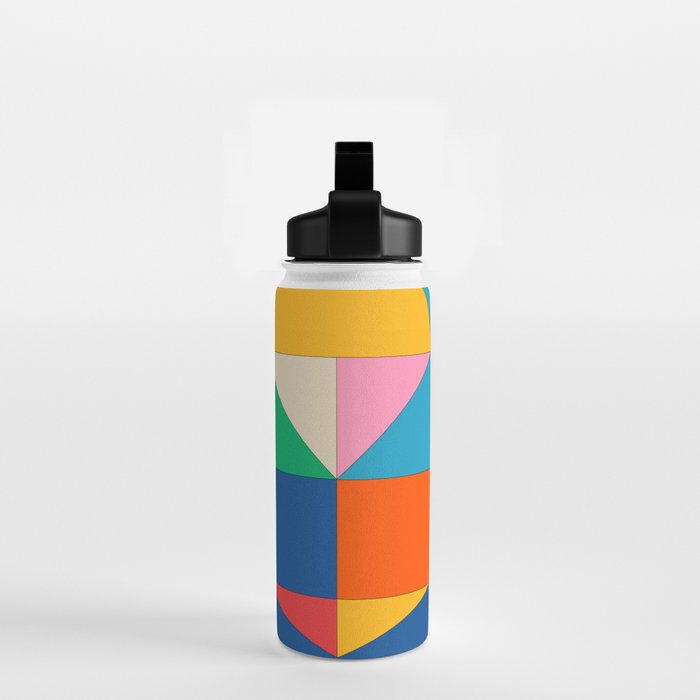Geometric Shapes 241 Water Bottle Gallery Image 2