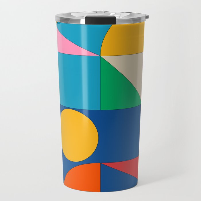Geometric Shapes 241 Travel Mug Gallery Image 1