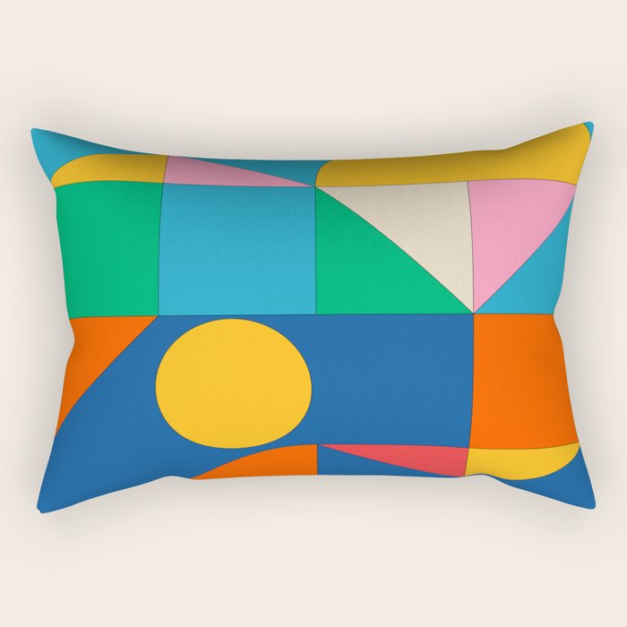 Geometric Shapes 241 Rectangular Pillow Gallery Image 2