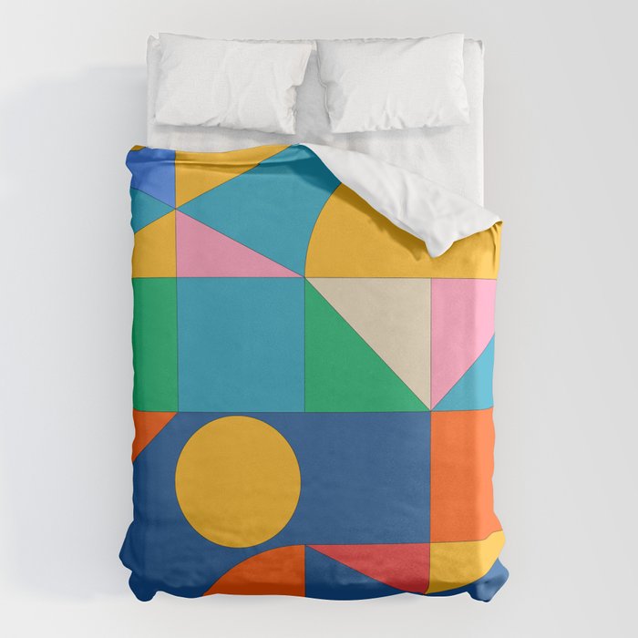 Geometric Shapes 241 Duvet Cover Gallery Image 6