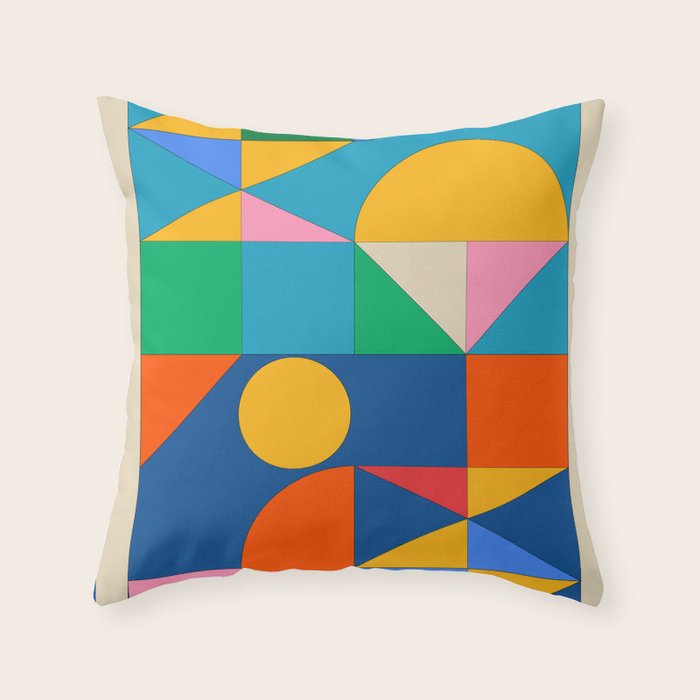 Geometric Shapes 241 Throw Pillow Gallery Image 6