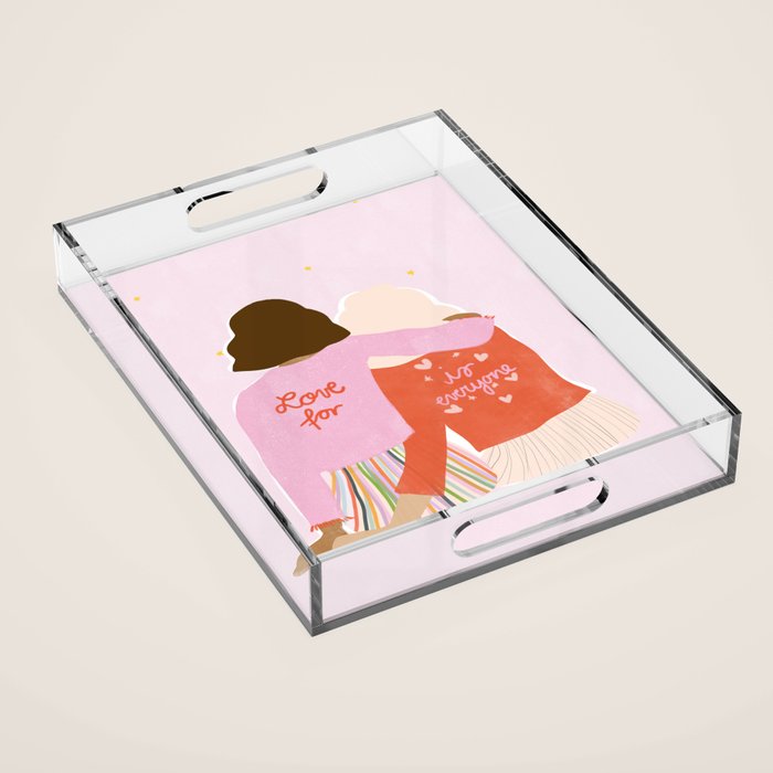 Love Is For Everyone Acrylic Tray Gallery Image 1