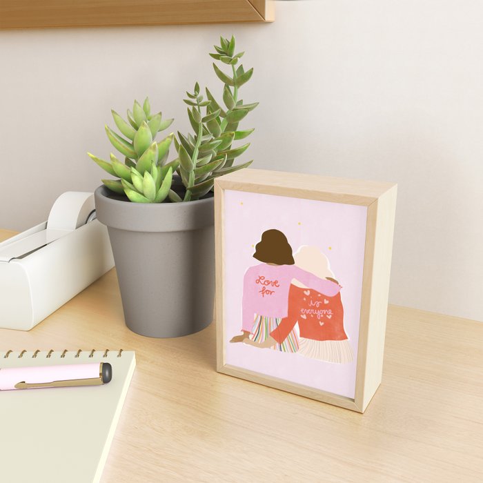 Love Is For Everyone Mini Art Print Gallery Image 2