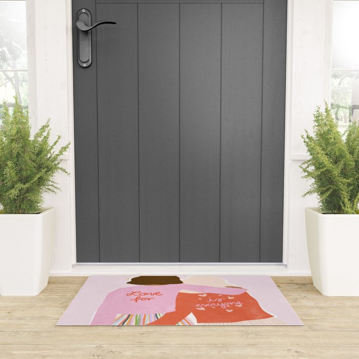 Love Is For Everyone Welcome Mat Gallery Image 3