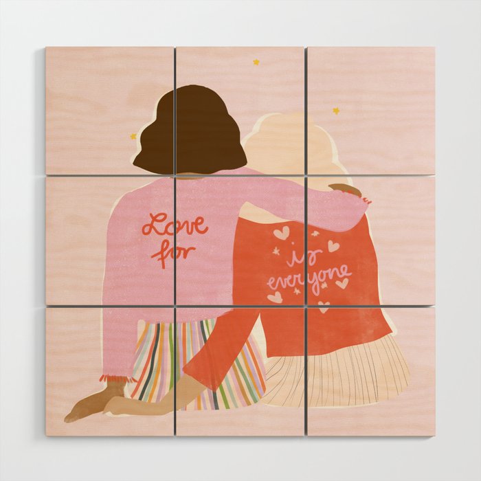 Love Is For Everyone Wood Wall Art Gallery Image 1