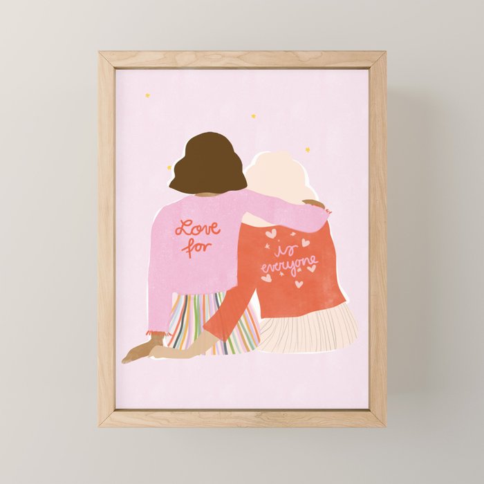 Love Is For Everyone Mini Art Print Gallery Image 1