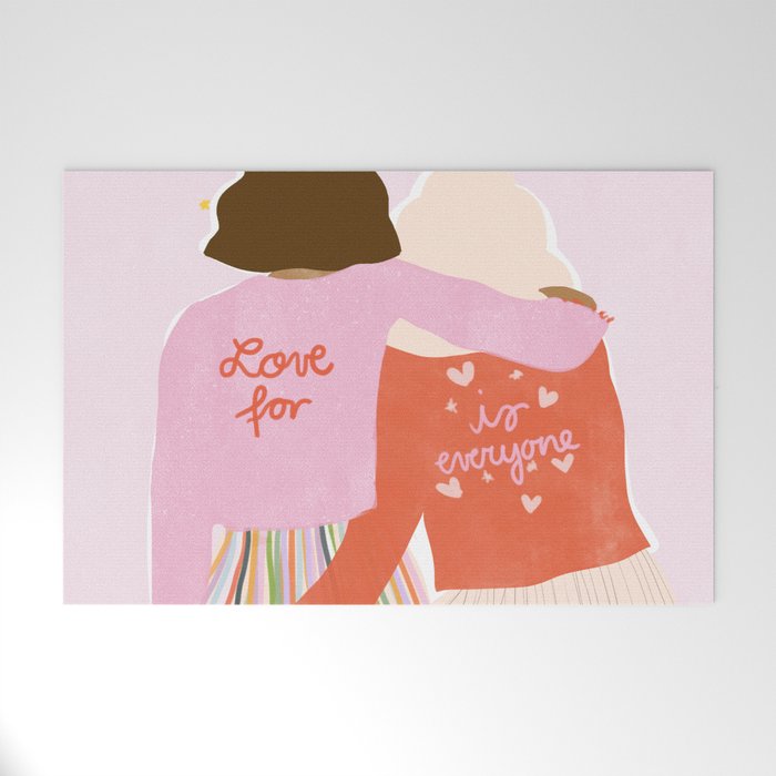 Love Is For Everyone Welcome Mat Gallery Image 1