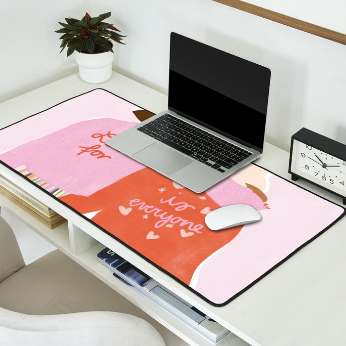 Love Is For Everyone Desk Mat Gallery Image 2