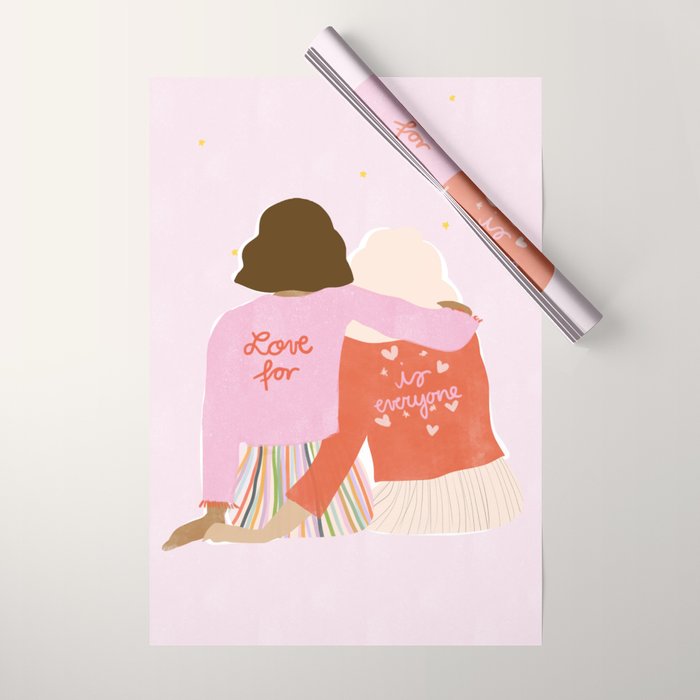 Love Is For Everyone Wrapping Paper Gallery Image 1