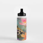 Colorful Frog Garden Indian Summer Flora And Wildlife Water Bottle Gallery Image 2