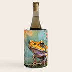Colorful Frog Garden Indian Summer Flora And Wildlife Wine Chiller Gallery Image 1